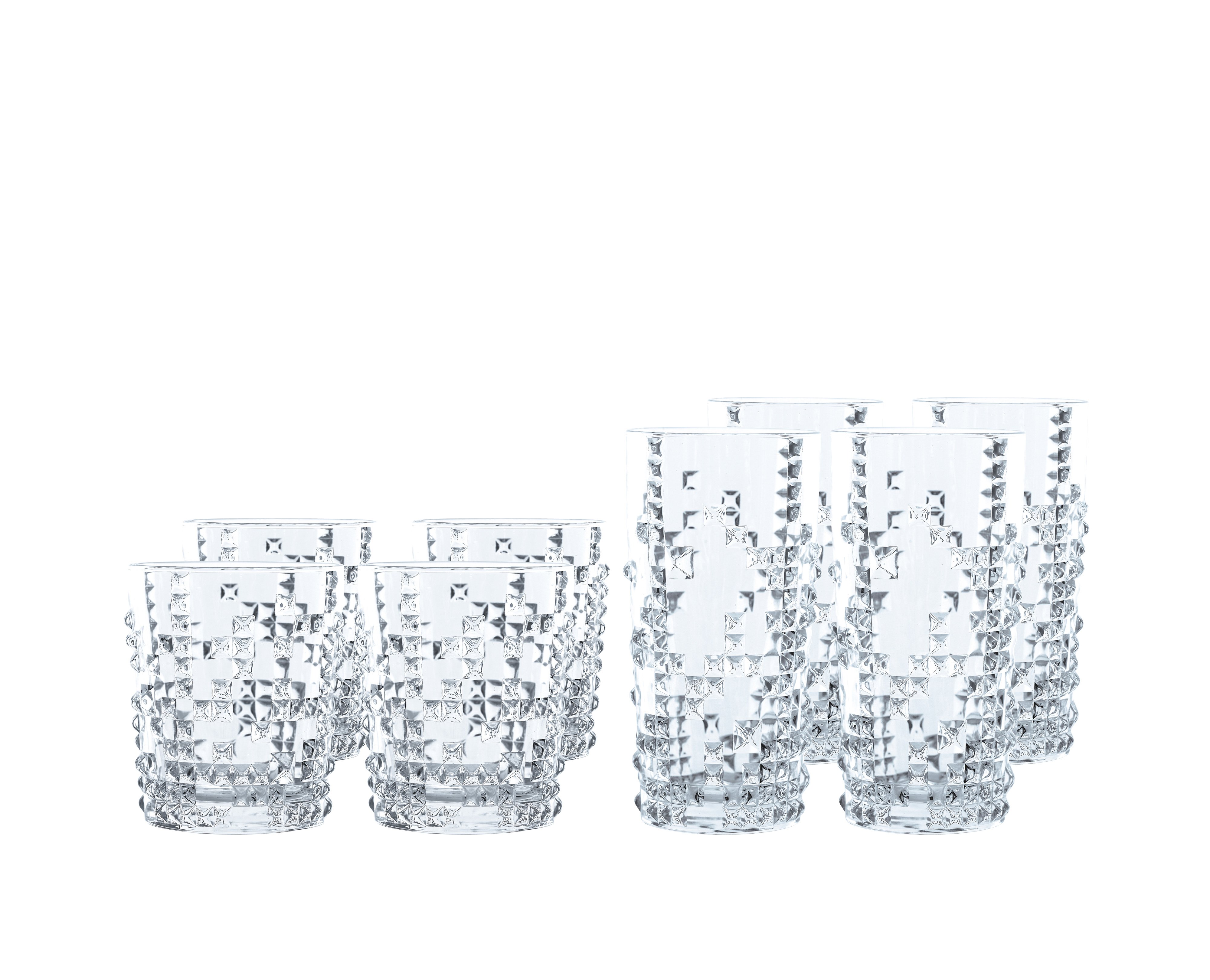 NACHTMANN Punk Bundle Whisky Tumblers + Long Drink Glasses