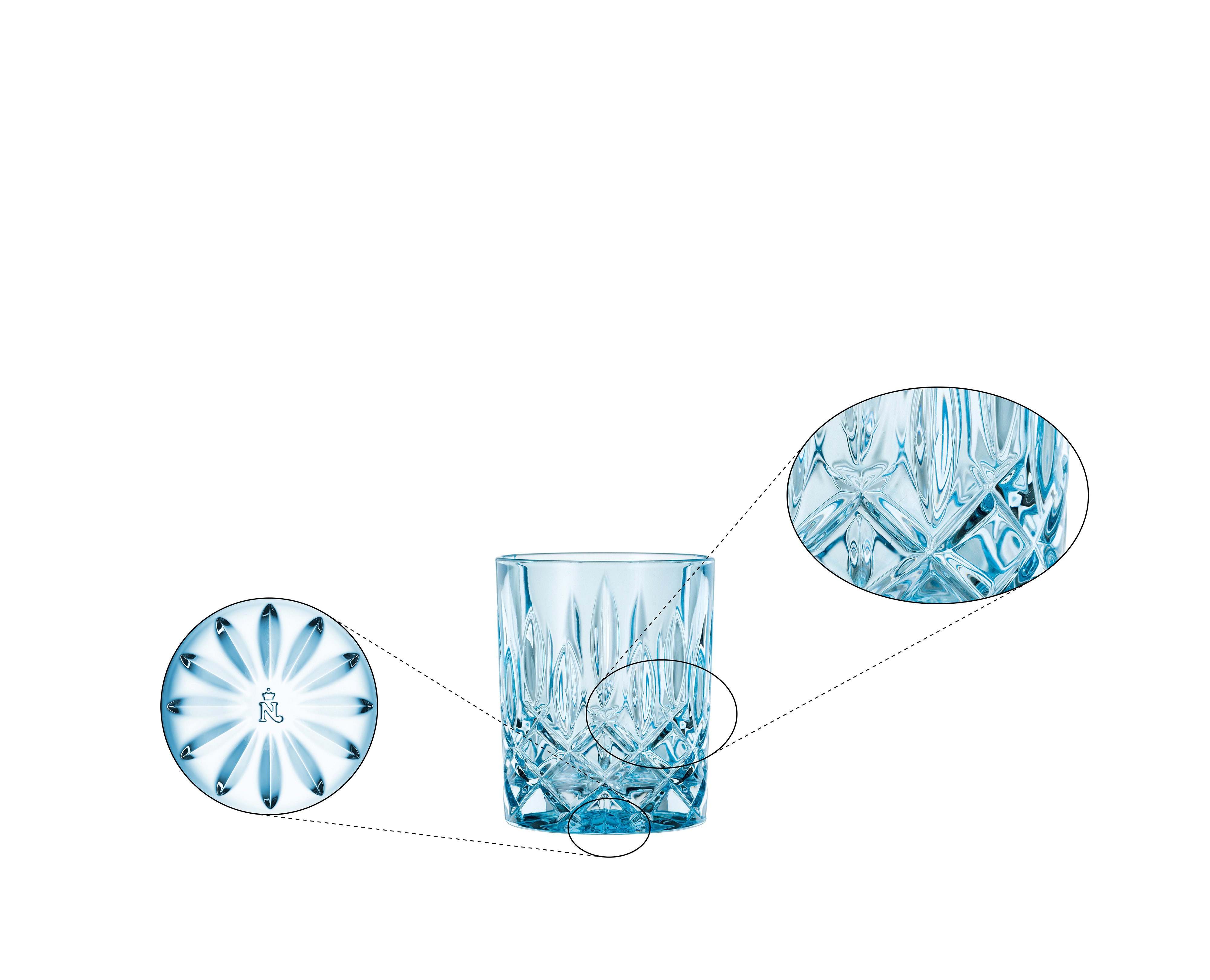 NACHTMANN Noblesse Whisky Tumbler - aqua