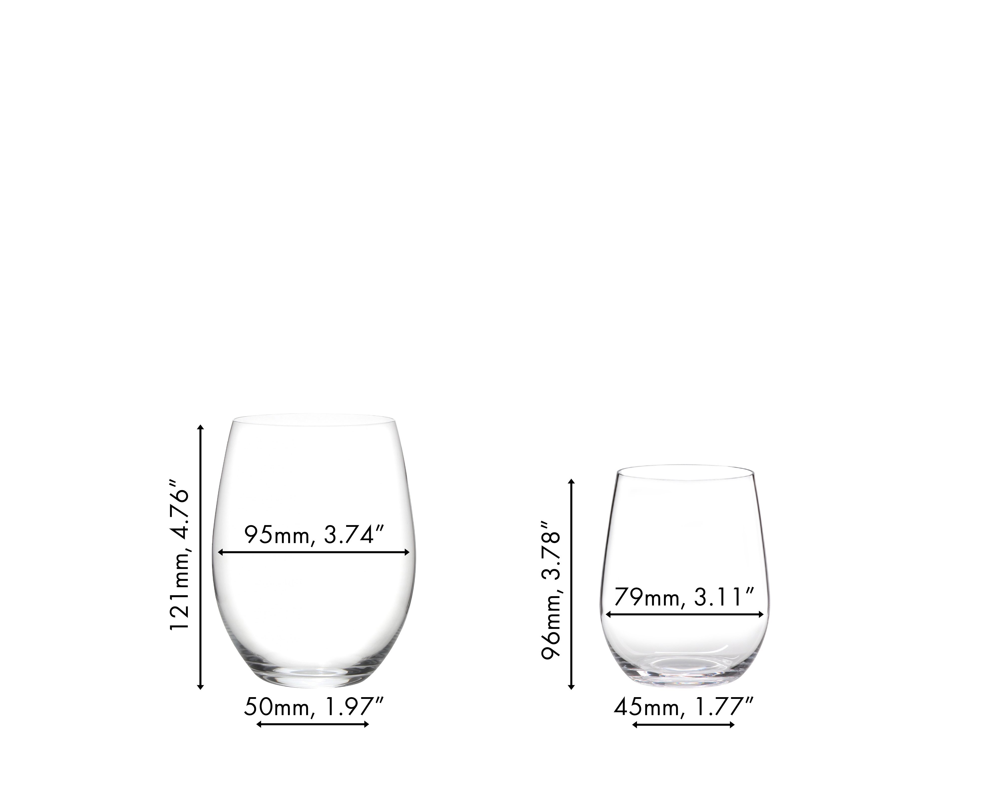 RIEDEL The O Wine Tumbler Cabernet/Merlot + Viognier/Chardonnay