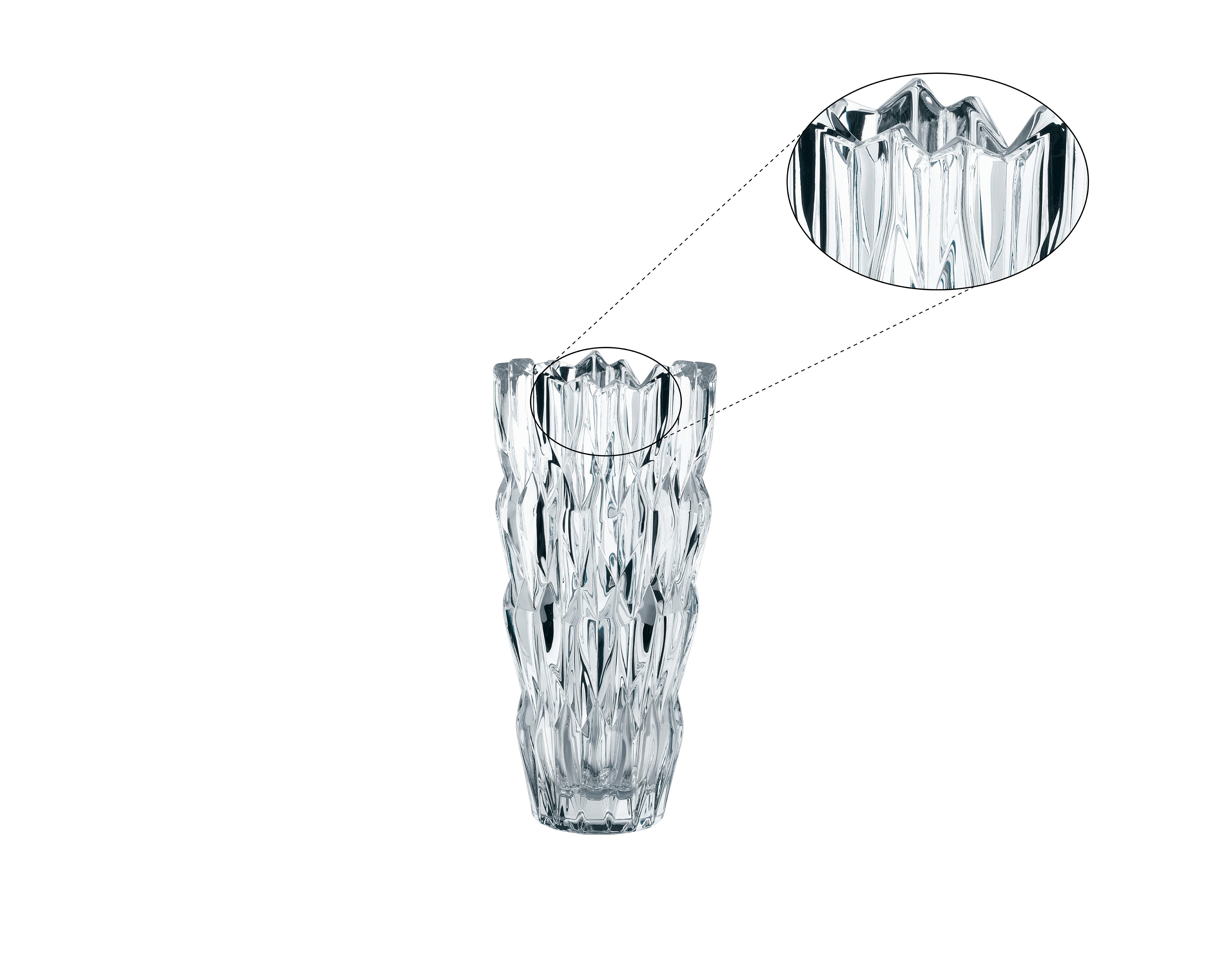 NACHTMANN Quartz Vase - 26cm | 10.25in