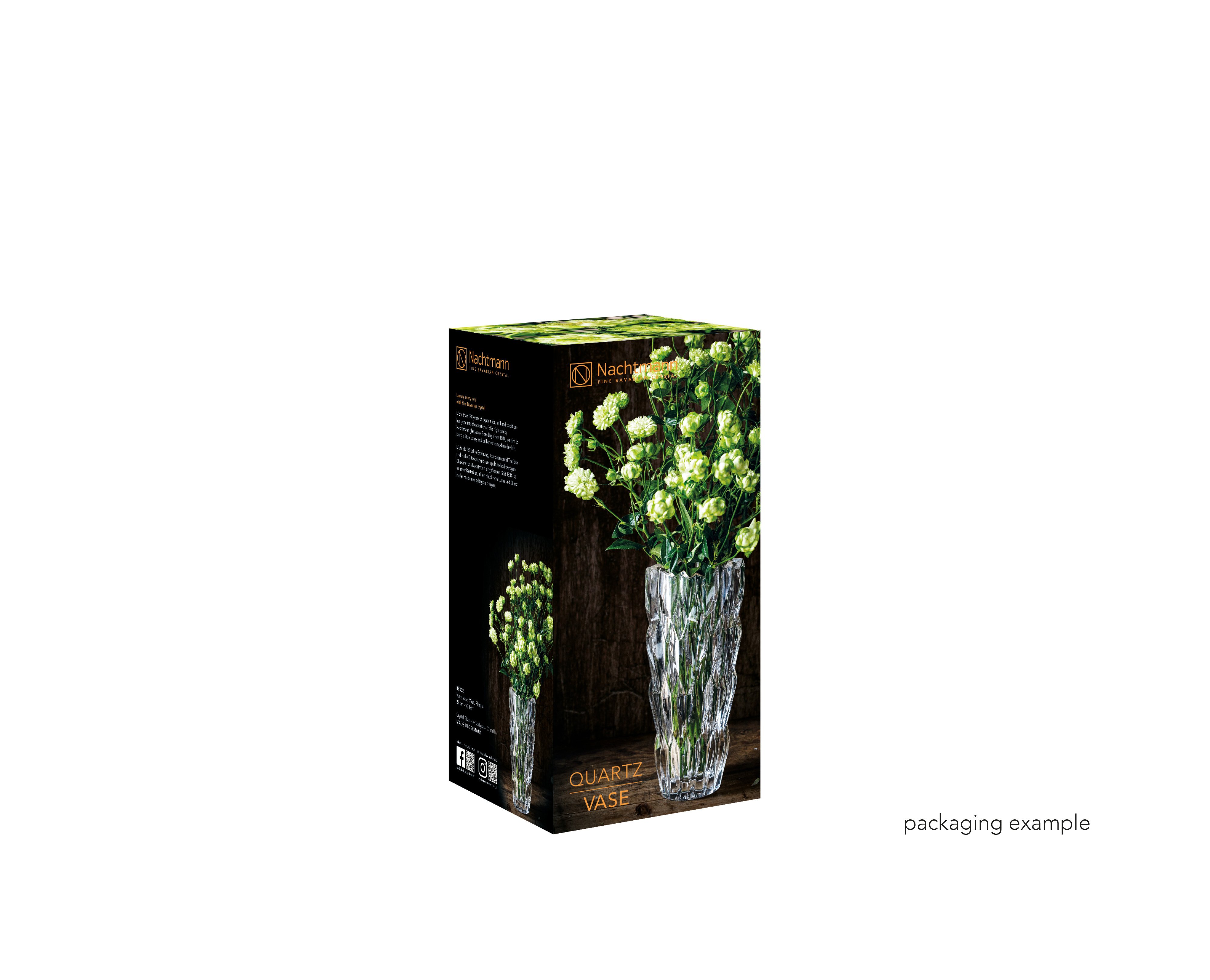NACHTMANN Quartz Vase - 26cm | 10.25in