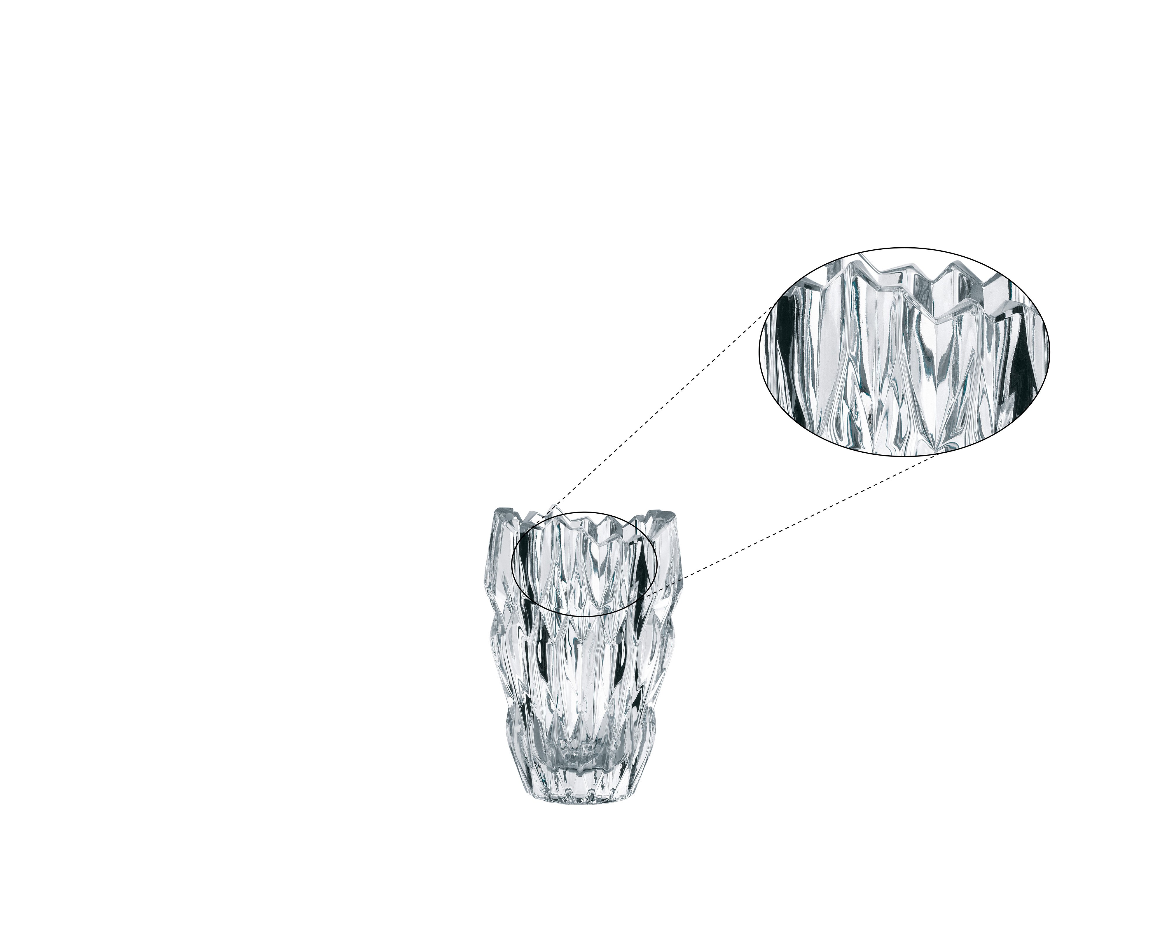 NACHTMANN Quartz Vase - 16cm | 6.286in