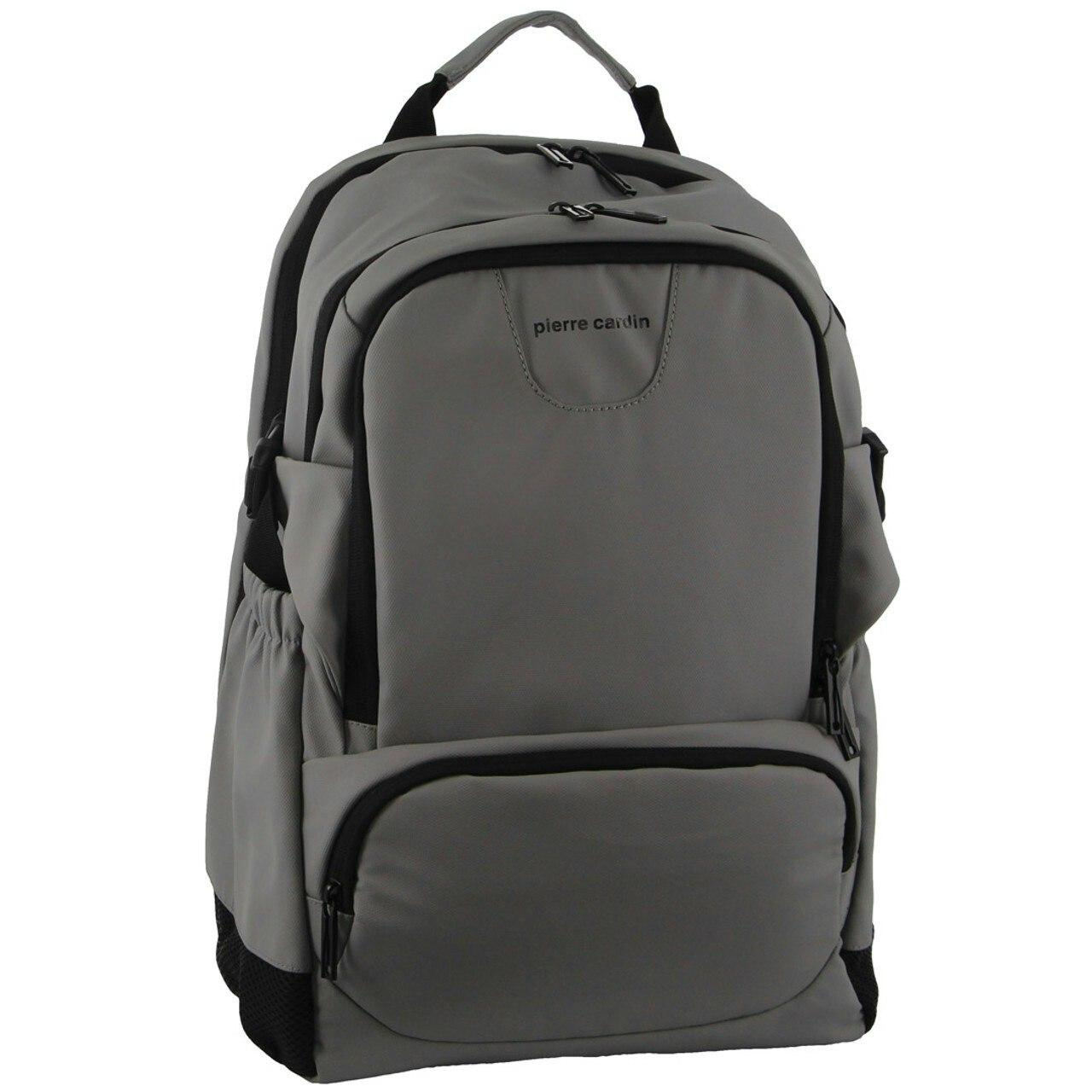 Pierre_Cardin_Backpack_Bag_Travel_&_Business_Built-in_USB_Port_Outdoor_-_Grey