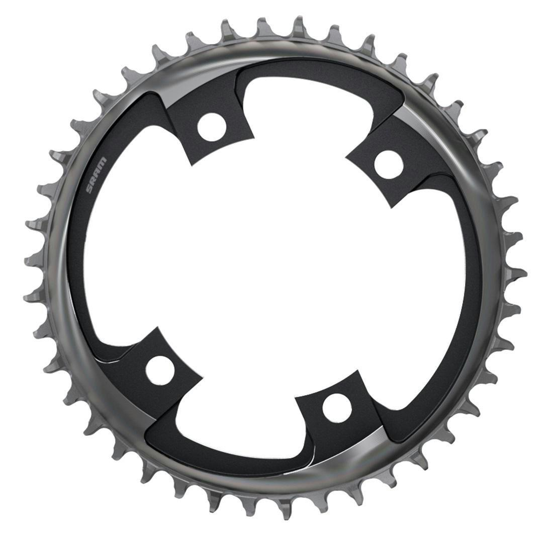 X-Sync_Chainring,_107mm_BCD_x_4-Bolt_1x12-Speed,_Polar_Grey_(SRAM_Red)_(Black/Chrome,_42t)