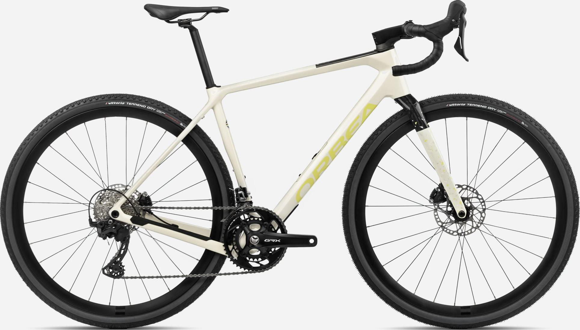 Orbea Terra M30Team 2024 Ivory White/Spicy Lime Gloss L