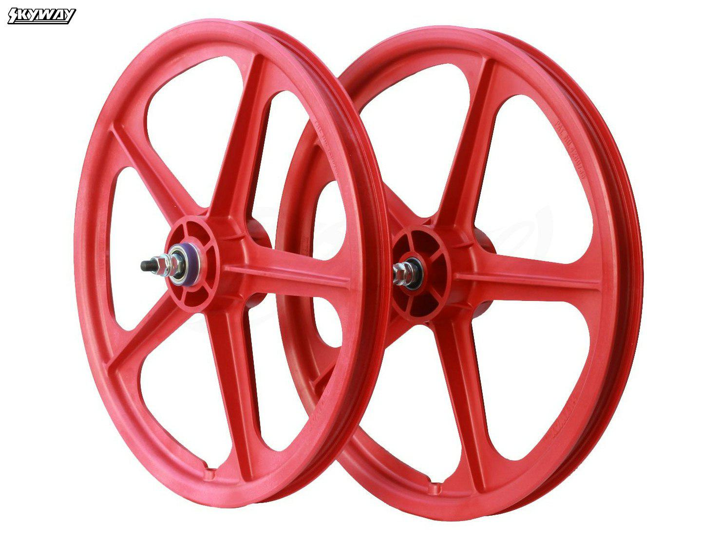 California_Special_(Silver/Blue)_+_Skyway_Tuff_II_5-Spoke_Wheelset_+_Skyway_Tuff_Brake_Pads!_(Red,_18"_-_18.9")