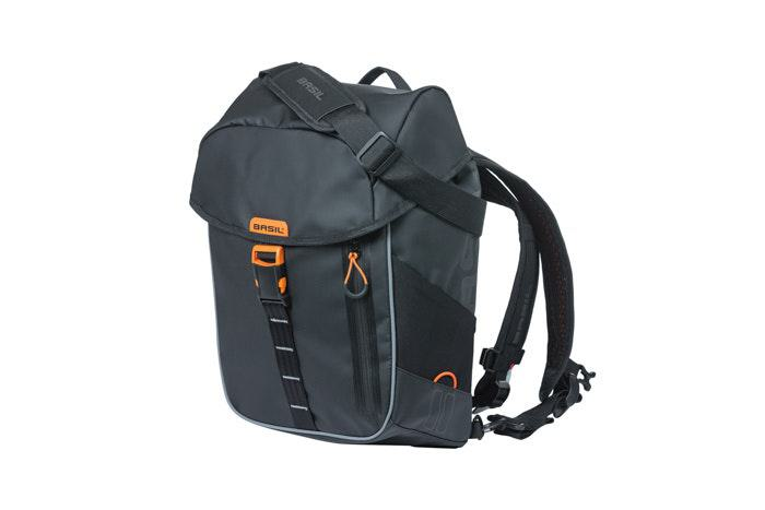 Miles_Tarpaulin_Backpack,_17L,_Black_Orange
