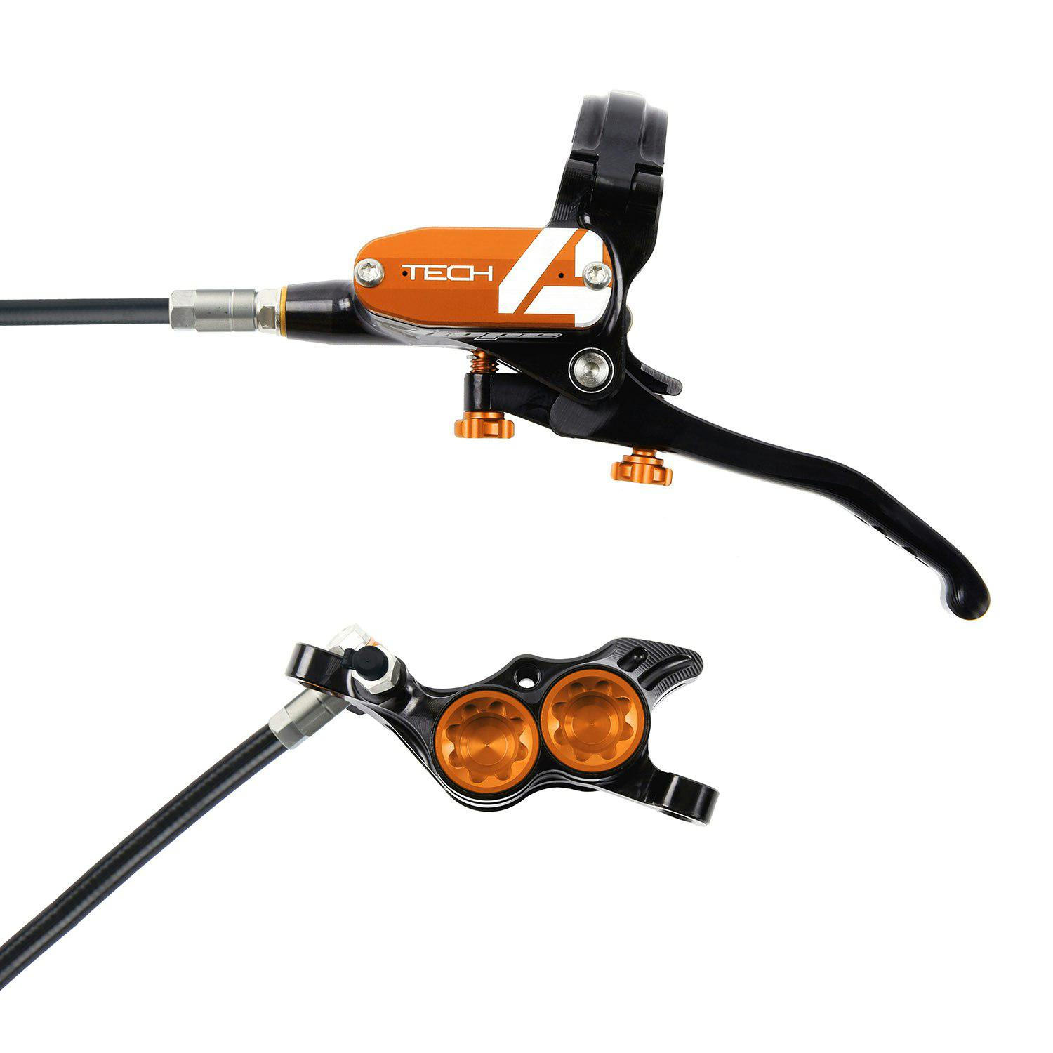 Tech4_E4_Brake_Black/Orange_Front
