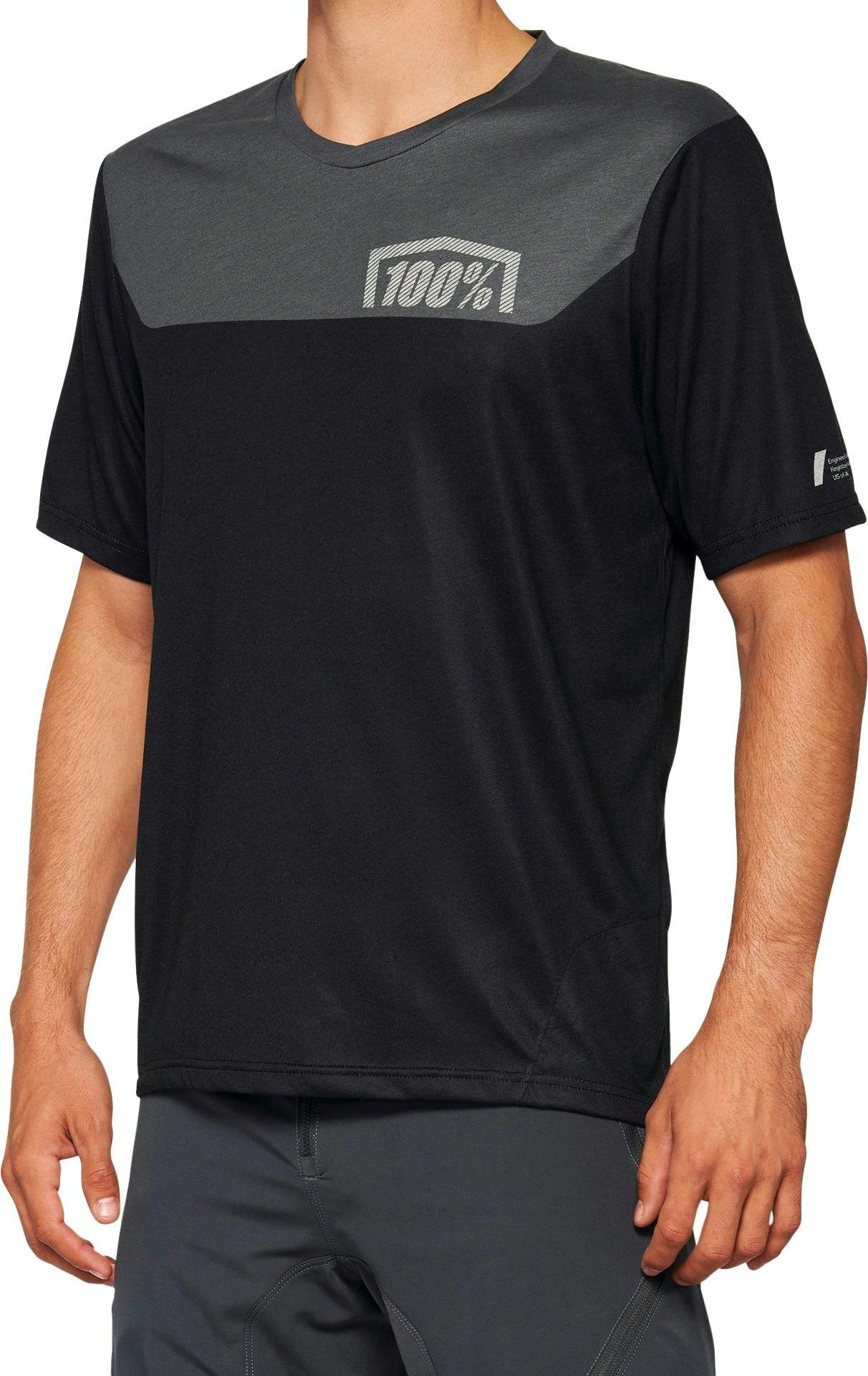 100%_Airmatic_SS_Mens_MTB_Jersey_(M,_Black/Charcoal)
