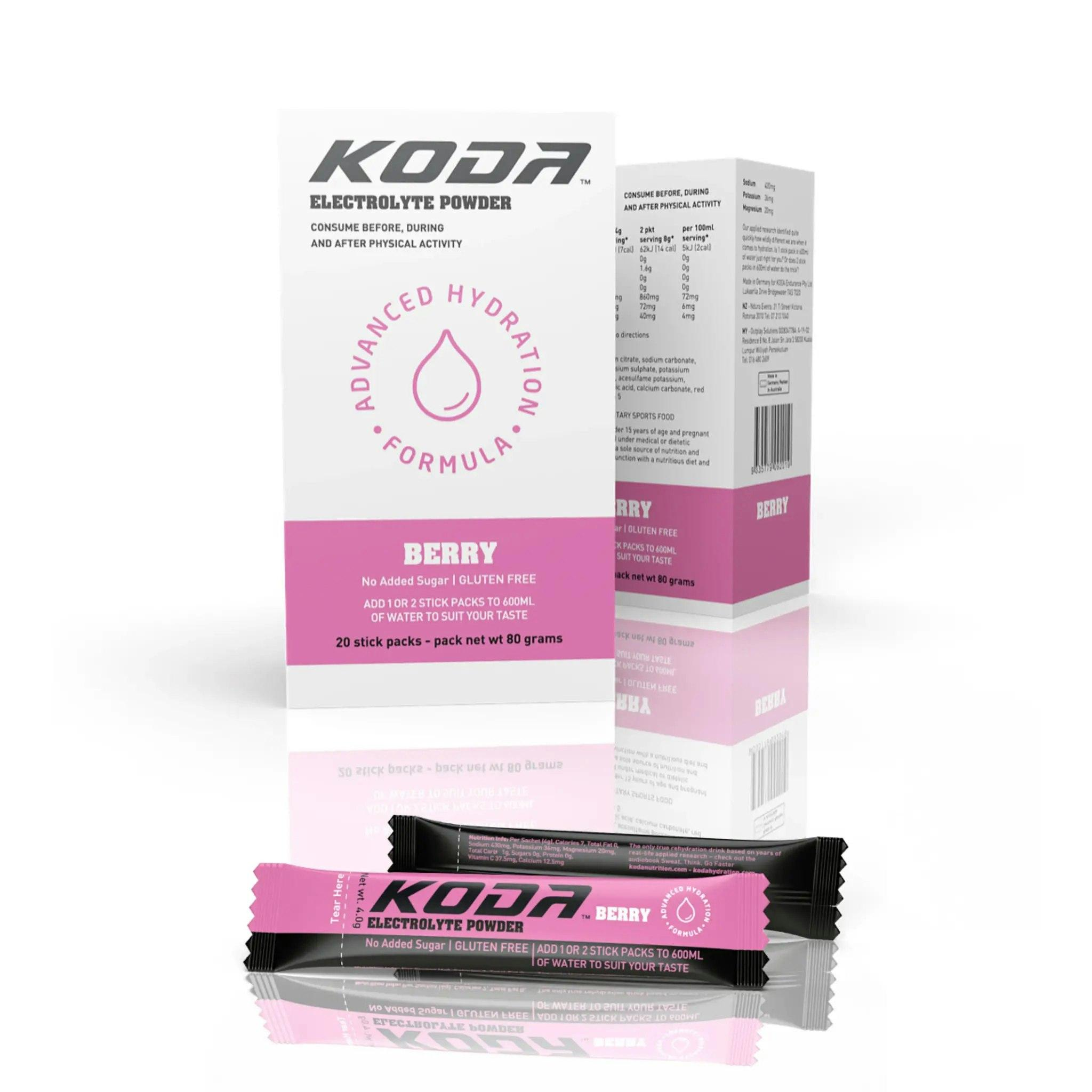 Koda,_Electrolyte_Powder_20_stick_packs_(Berry)