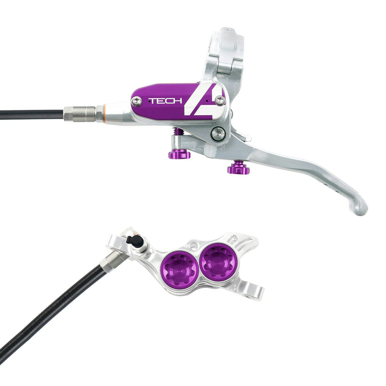 Tech4_E4_Brake_Silver/Purple_Rear