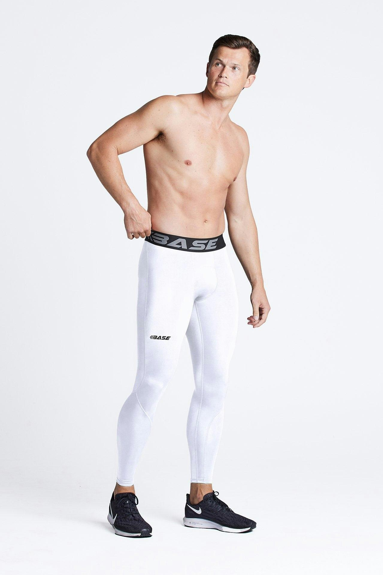 BASE_Men's_Performance_Tights_-_White_(M,_White)
