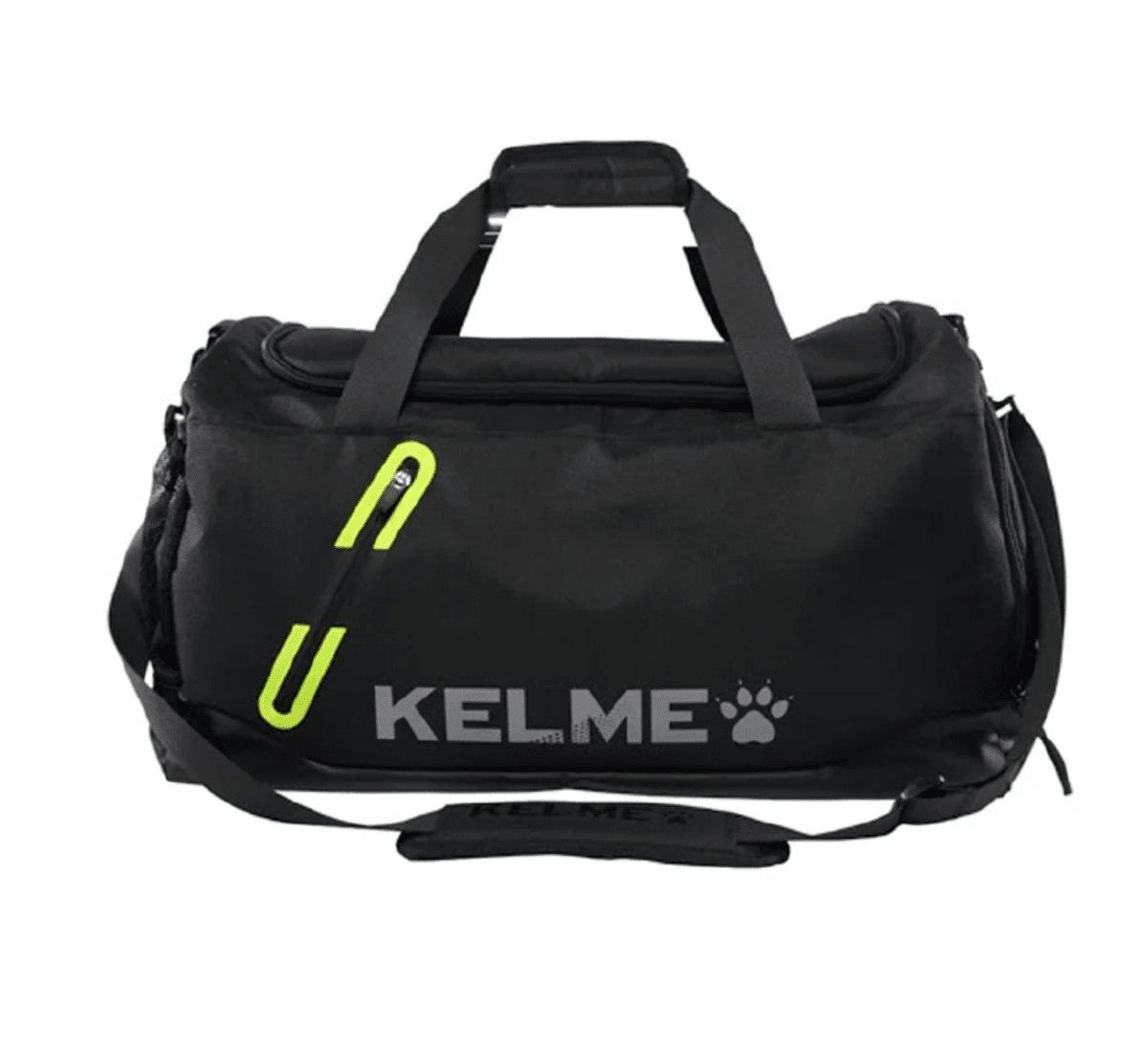 KELME_Duffel_Gym_Football_Soccer_Duffle_Bag_-_Black/Neon_Green