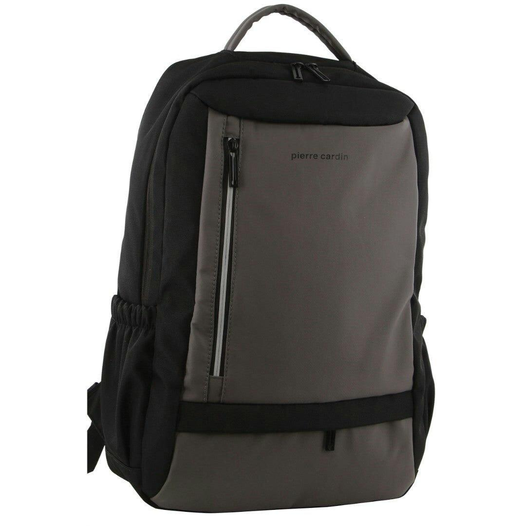 Pierre_Cardin_Travel_&_Business_Backpack_Bag_w/_Built-In_USB_in_Dark_Grey