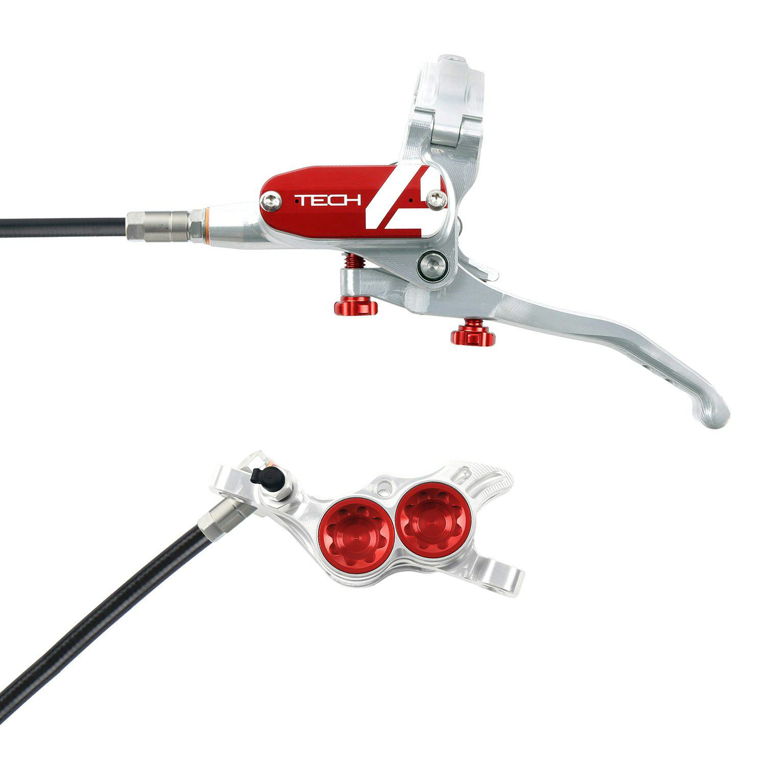 Tech4_E4_Brake_Silver/Red_Rear