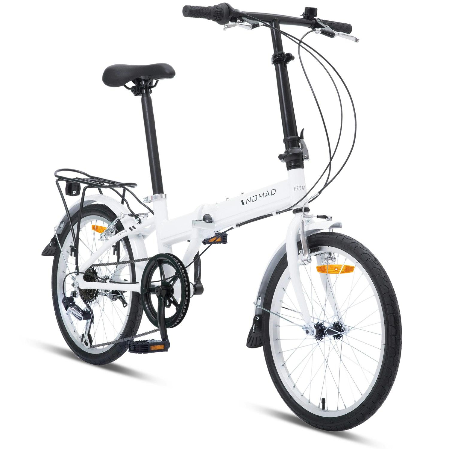 20"_Nomad_Folding_Bike_-_Pearl_White