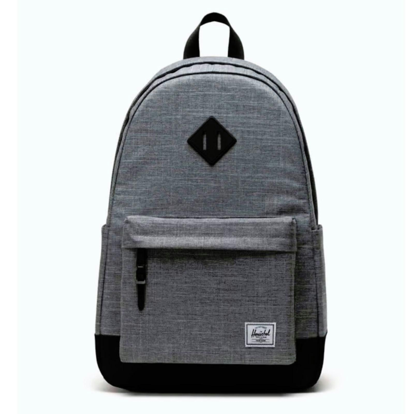 Herschel_Heritage_Backpack_24_L_Laptop_School_Travel_Bag_-_Raven_Crosshatch