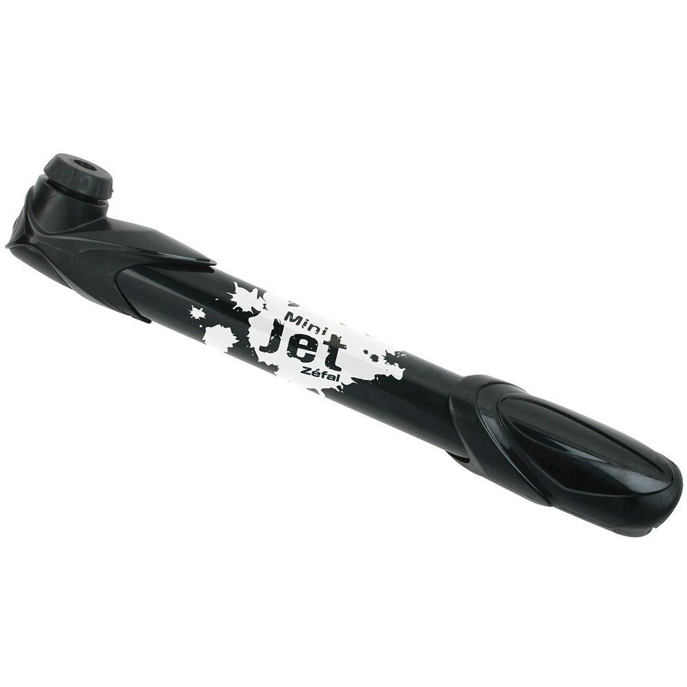 Mini_Jet_Bicycle_Pump_23cm_Reversible_Connection_w/_Mounting_Clip_Black