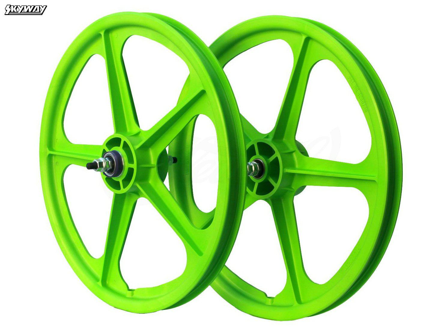 California_Special_(Silver/Red)_+_Skyway_Tuff_II_5-Spoke_Wheelset_+_Skyway_Tuff_Brake_Pads!_(Green,_18"_-_18.9")