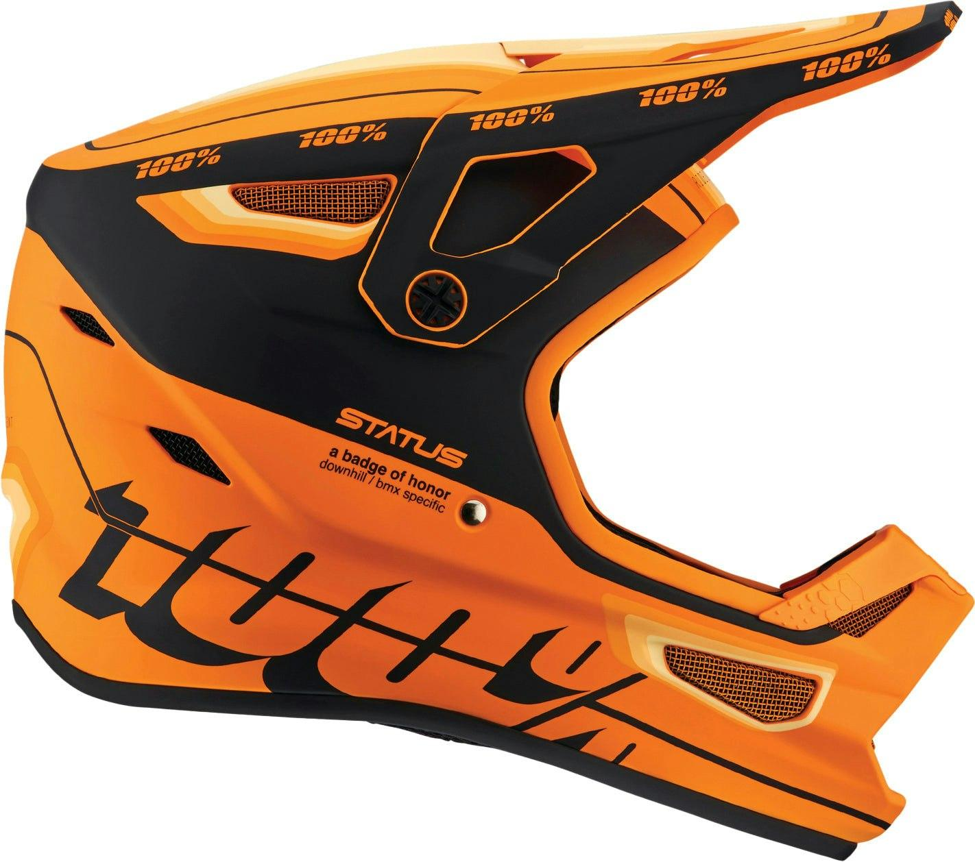 100%_Status_Full_Face_Helmet_(XL,_Orange/Black)
