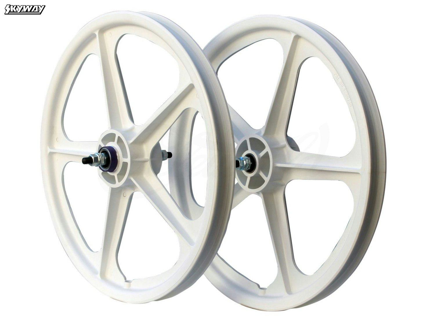 California_Special_(Silver/Black)_+_Skyway_Tuff_II_5-Spoke_Wheelset_+_Skyway_Tuff_Brake_Pads!_(White,_18"_-_18.9")