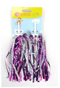 Bikes-Up_Laser_Handlebar_Streamers_[Silver/Pink/Purple]