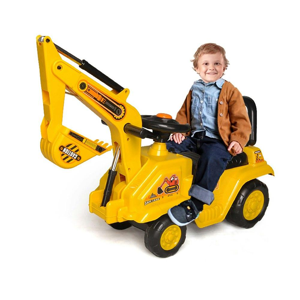 Lenoxx_Ride_On_Excavator_Kids/Children_Outdoor_Tractor_Push/Kick_Toy_w/Lever_3y+
