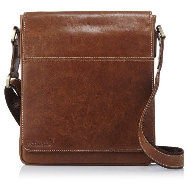 Handmade_Leather_Tablet_Messenger_Bag_-_Light_Brown