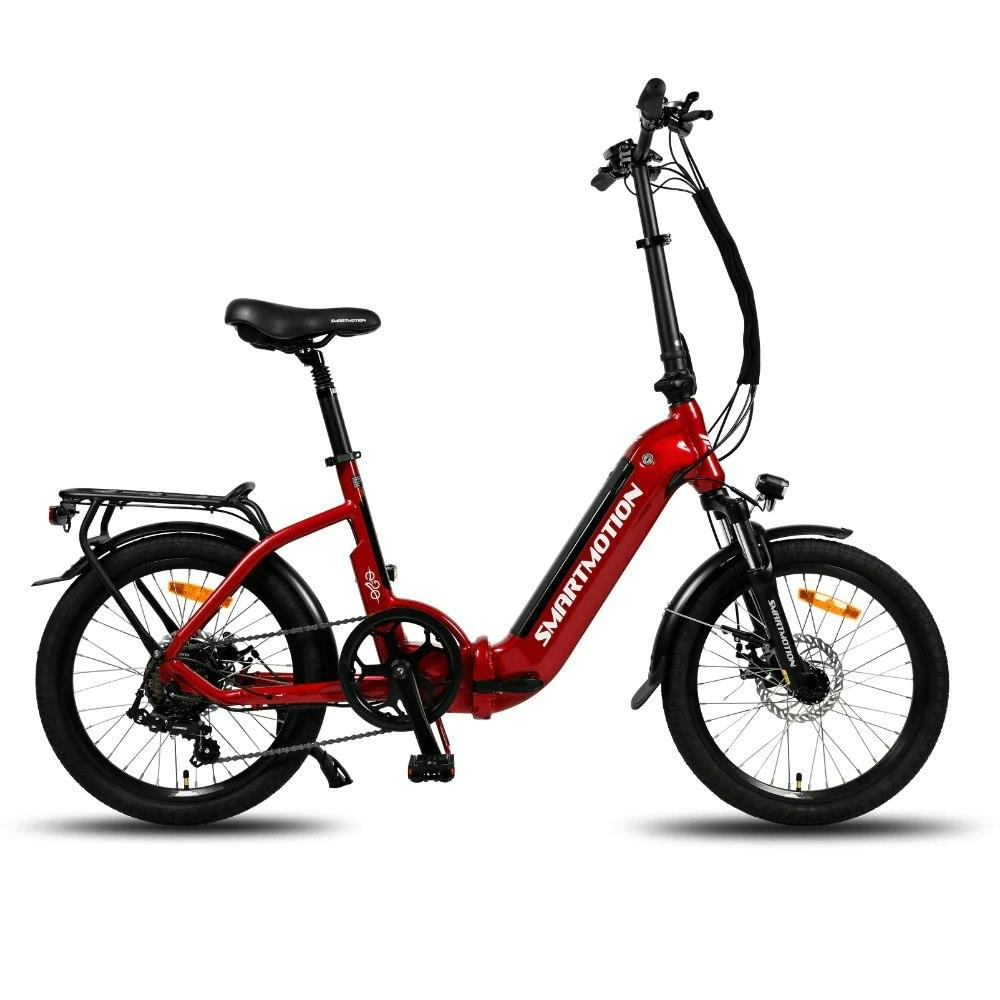 Smartmotion_E20_Step_Thru_Folding_Electric_Bike_Red