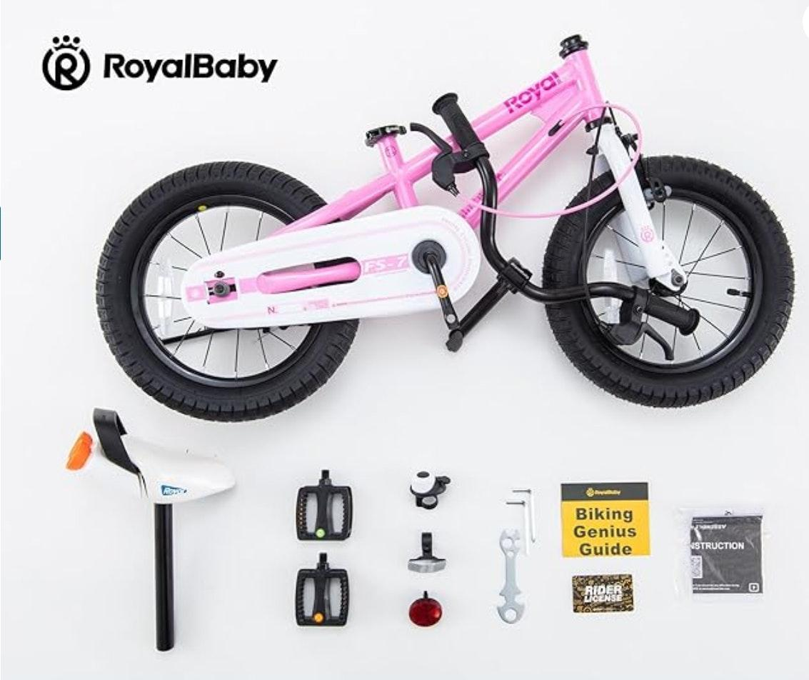 RoyalBaby_BMX_Freestyle_Pink_Color_12_14_16_Inch_Sport_Kids_Bike_Training_Wheel_Bicycle_Boys_Girls_14_Inch