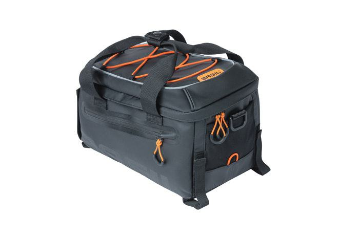 Miles_Trunkbag_Tarpaulin_7L,_Black/Orange