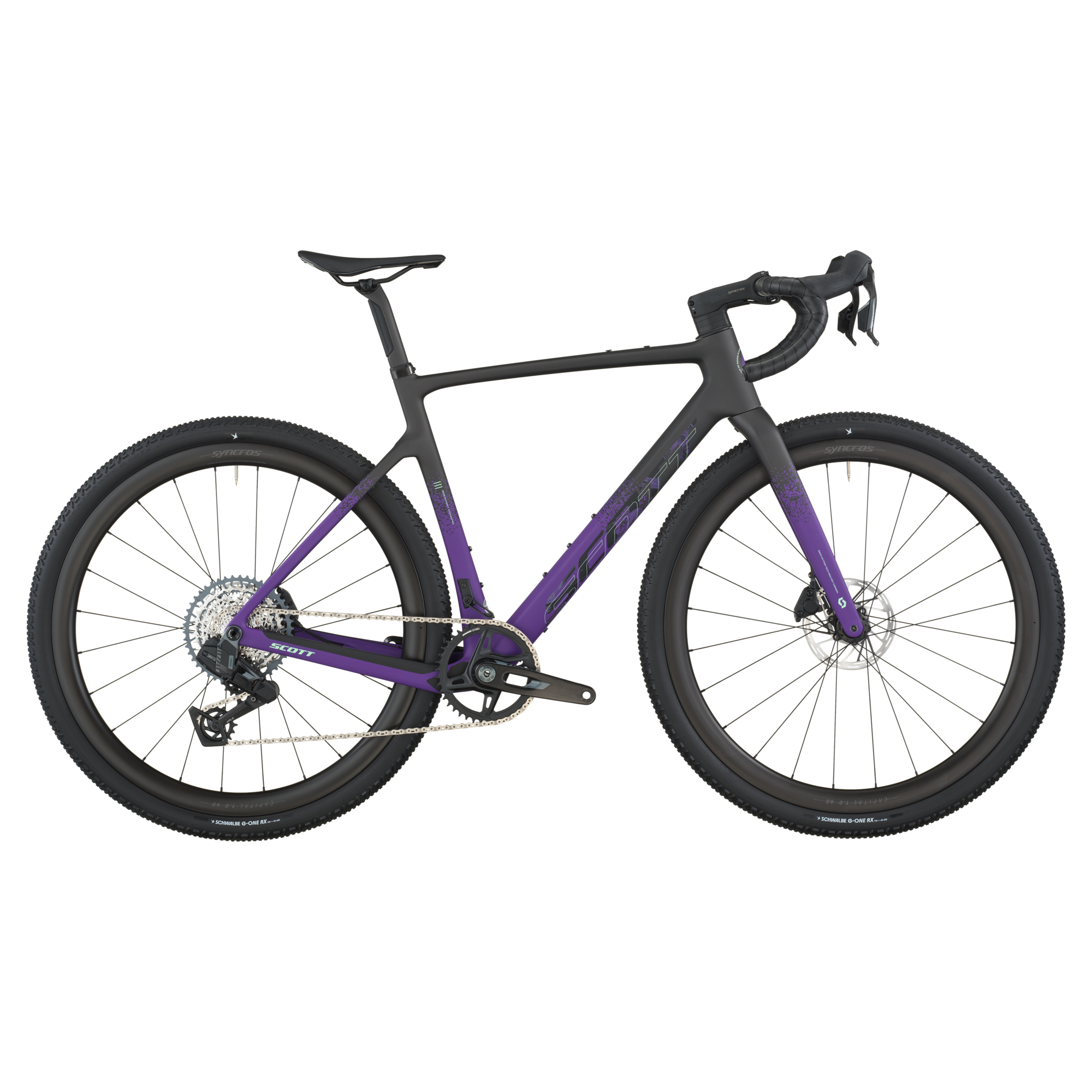 Scott Addict Gravel 20 Bike - Carbon Black / Indigo Purple / S
