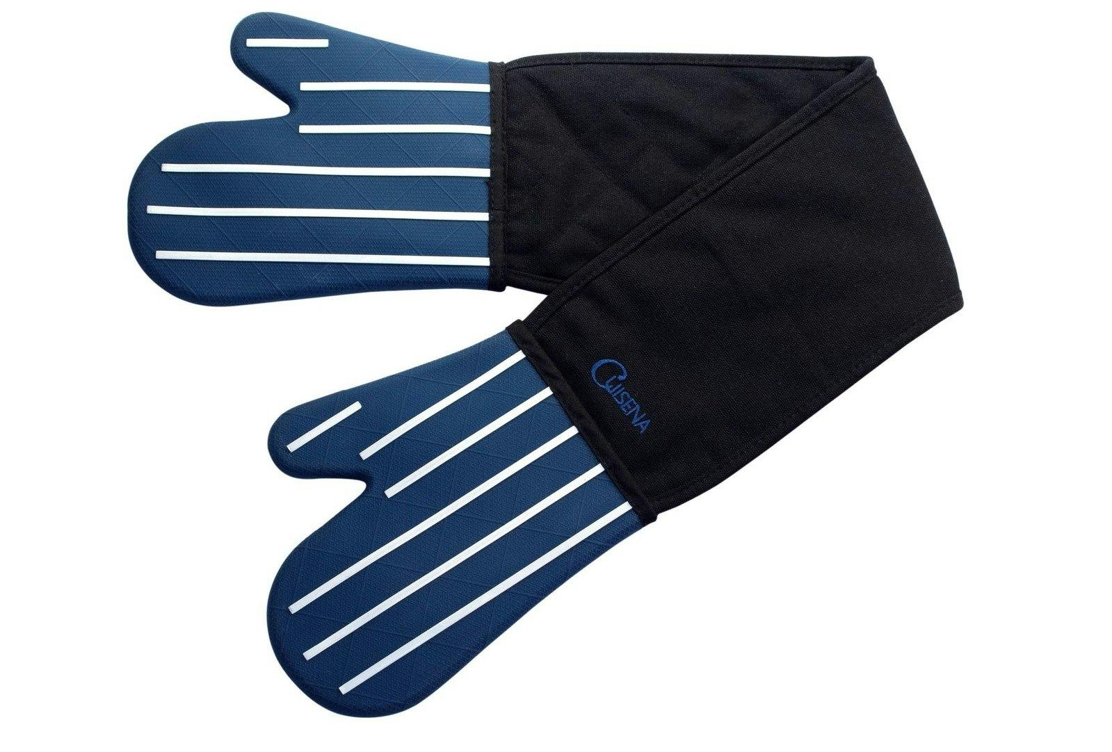 Cuisena_Silicone_Double_Oven_Glove_Cooking_Baking_Kitchen_Mitt_Butchers_Stripe