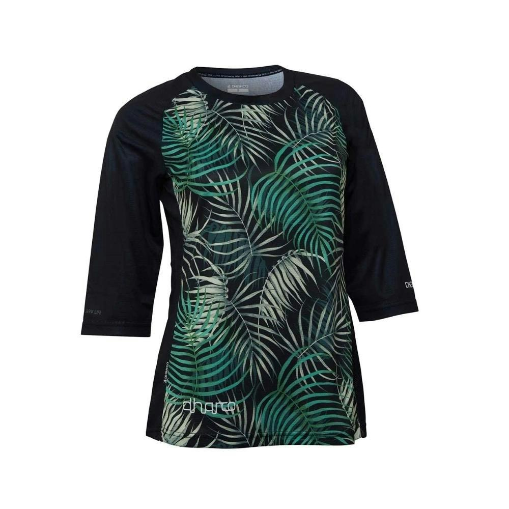 Dharco_Ladies_3/4_Sleeve_MTB_Jersey_Burnt_..._(S,_Black/Green)