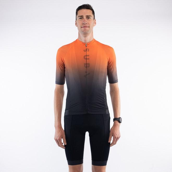 Sub4_Men's_Orange_Fade_Cycling_Jersey