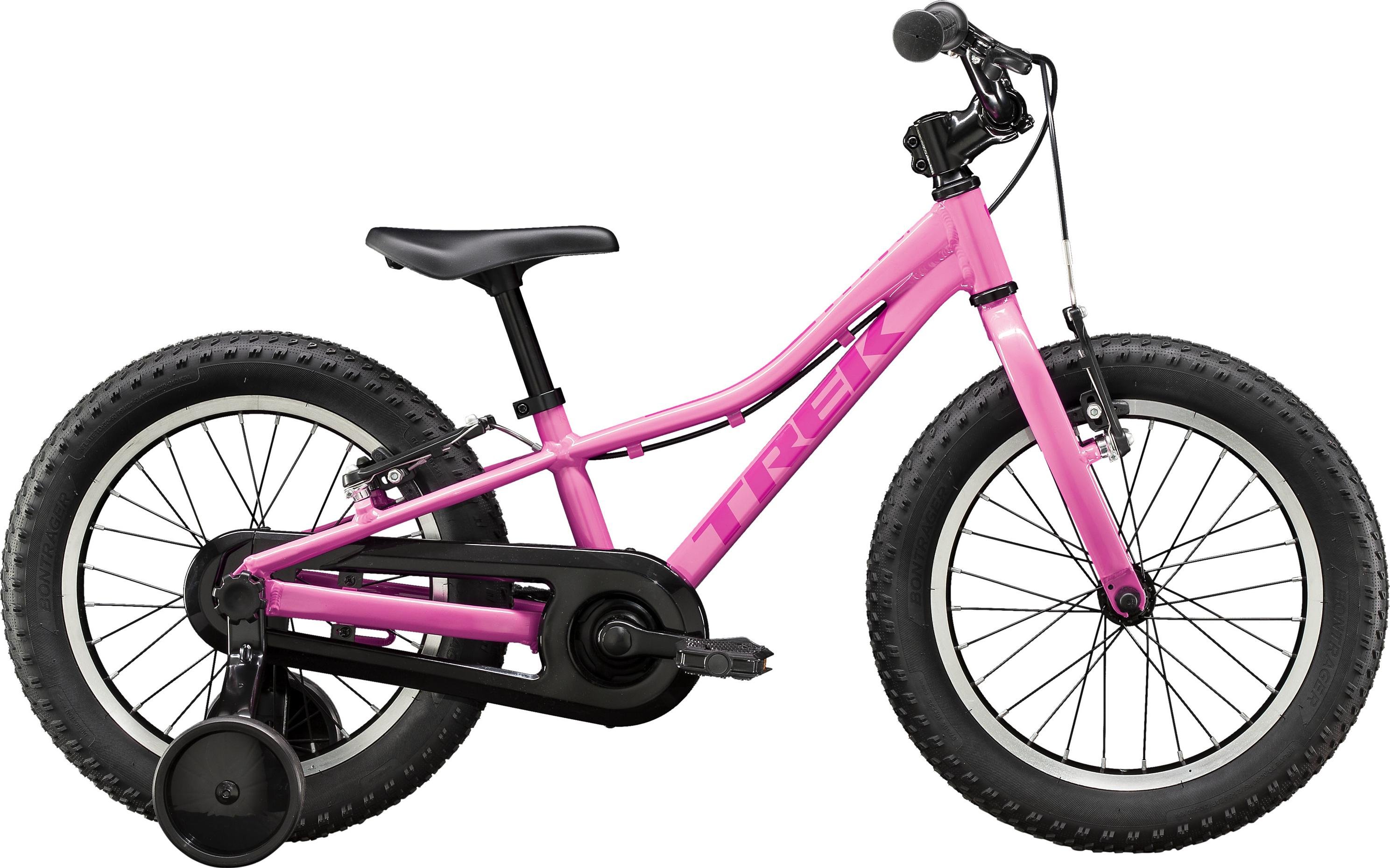 with Bike Kid's 16 Precaliber Trek 16インチ　ピンク色　MTB PRECALIBER16 TREK 16” pink Tires Wide Wheels, 自転車本体
