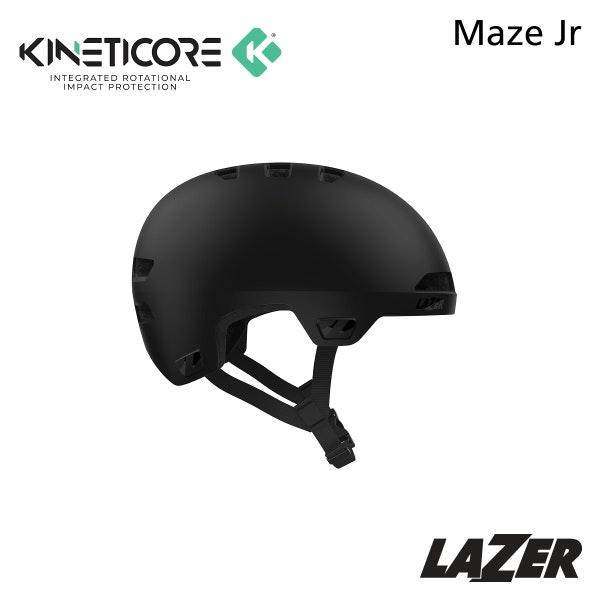 Lazer,_Helmet_Maze_Junior_KinetiCore_(Matte_Black)