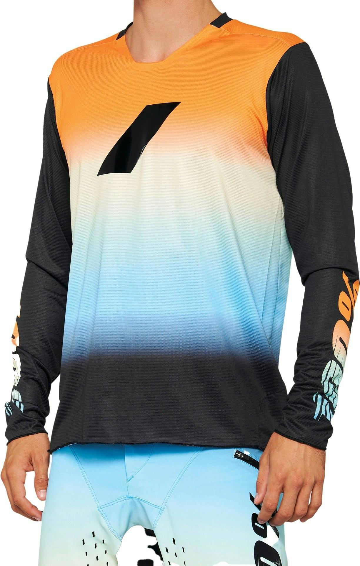 100%_R-Core_X_LE_Mens_LS_MTB_Jersey_(XL,_Eternal_Sun)