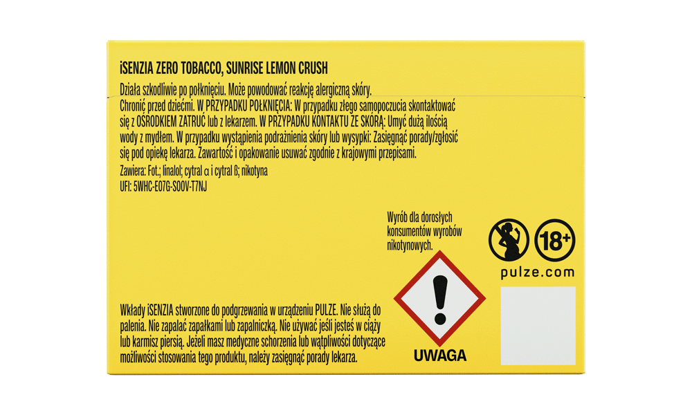 iSENZIA Sunrise Lemon Crush