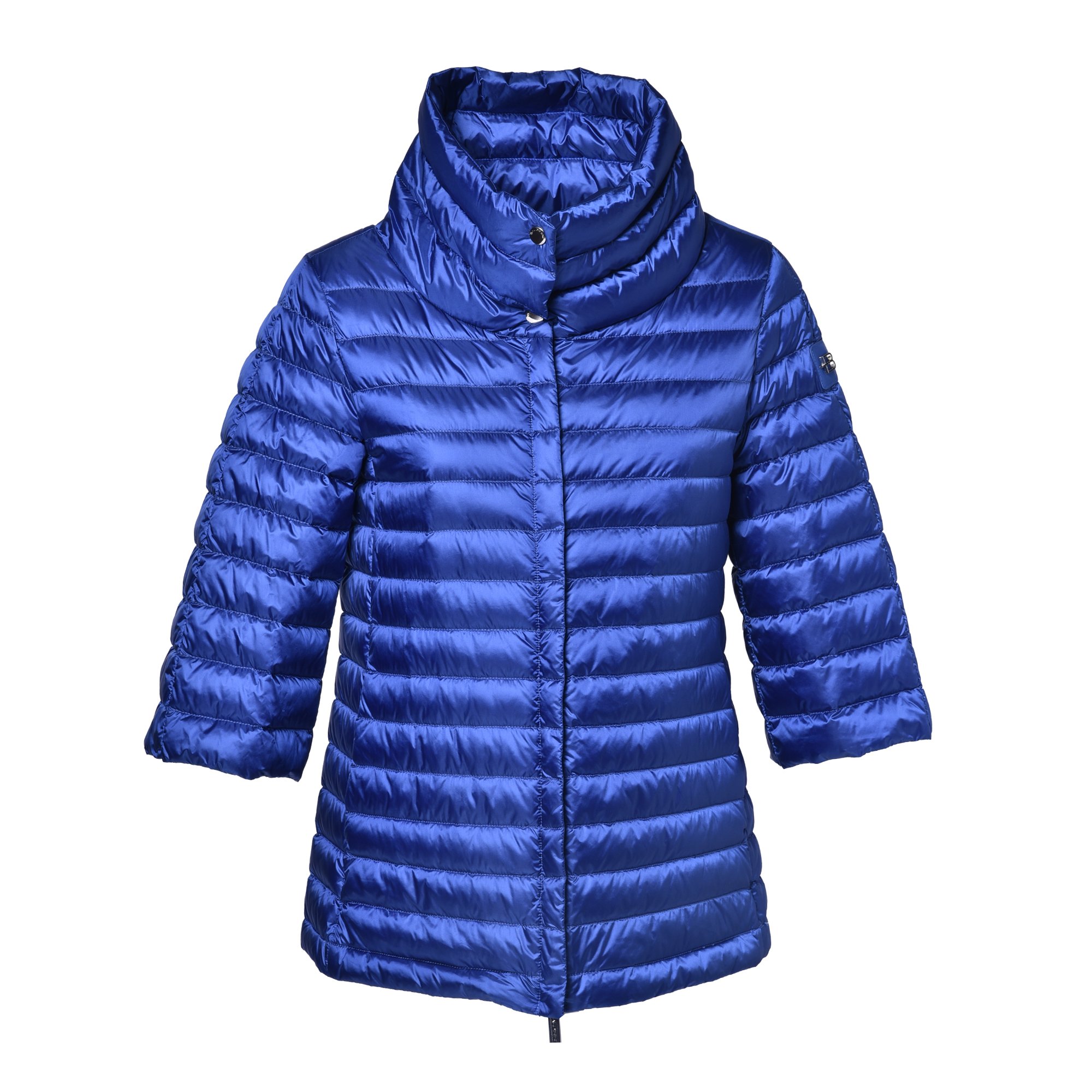 Down jacket in electric blue nylon image