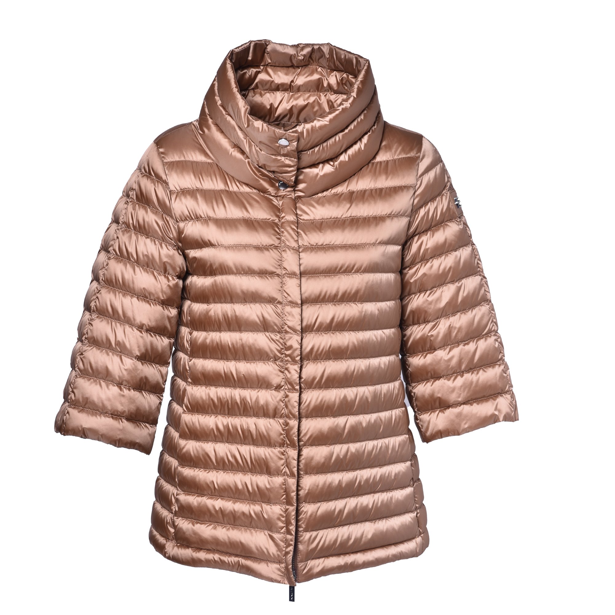 Down jacket in bronze nylon image