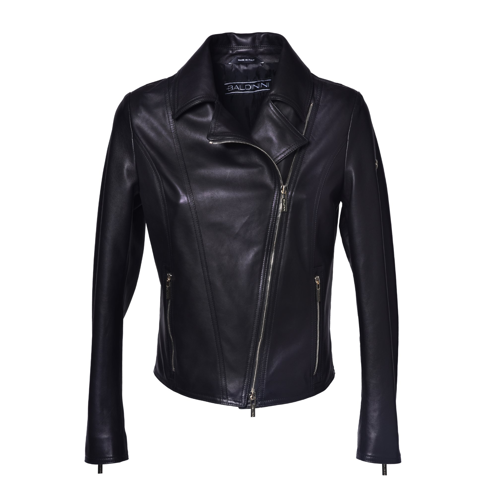 Jacket in black nappa leather image