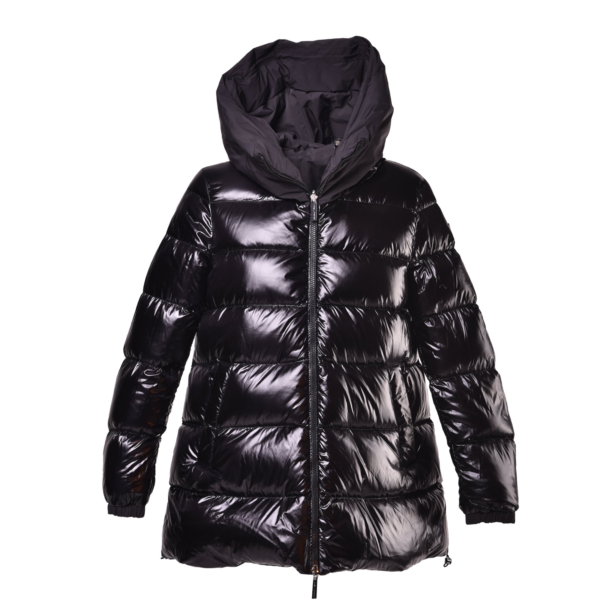Reversible parka in black nylon image