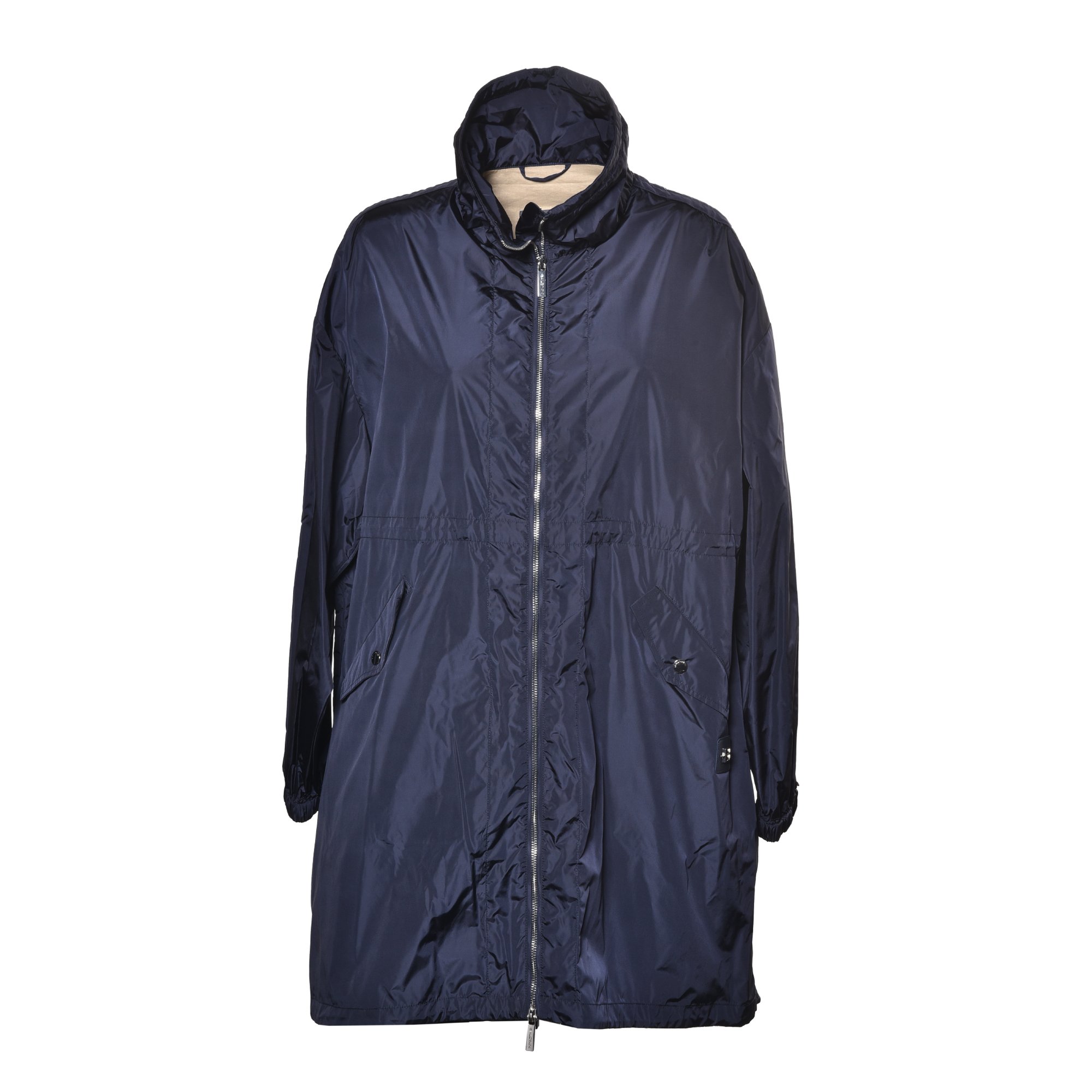 Parka in dark blue nylon image