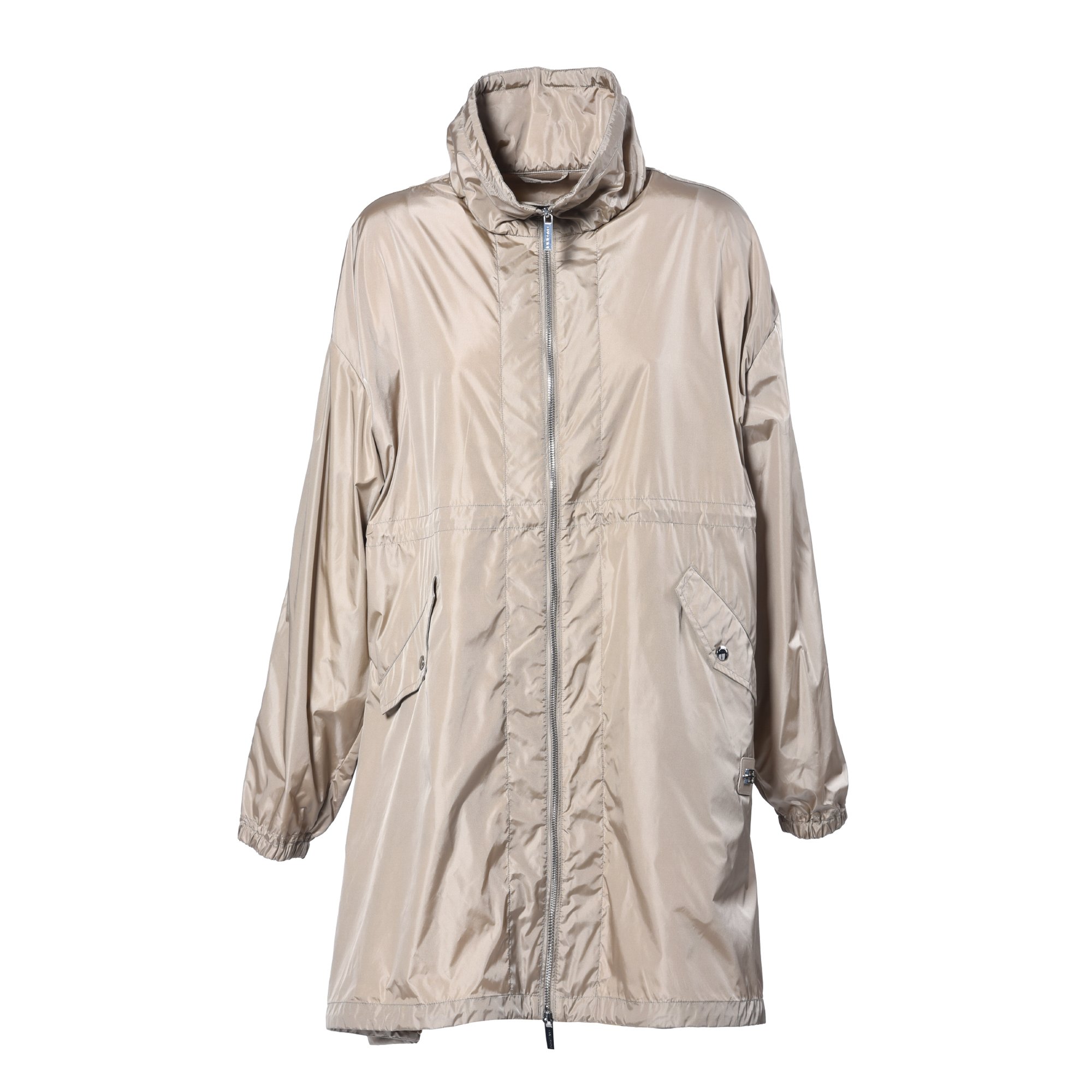 Beige nylon parka image