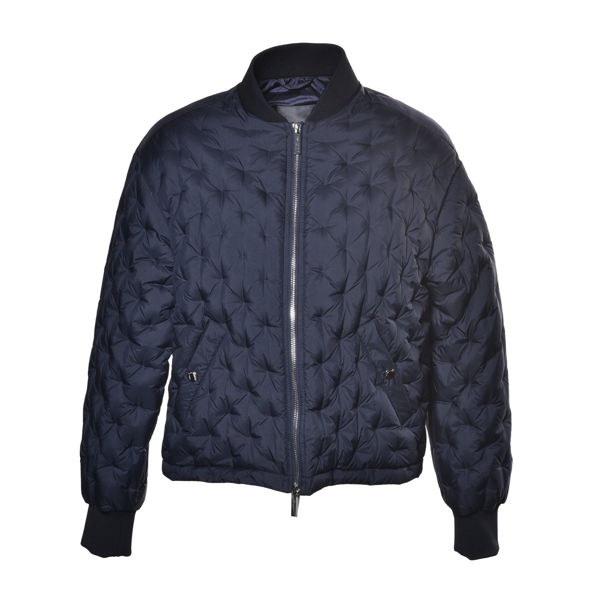 Jacket in dark blue fabric image