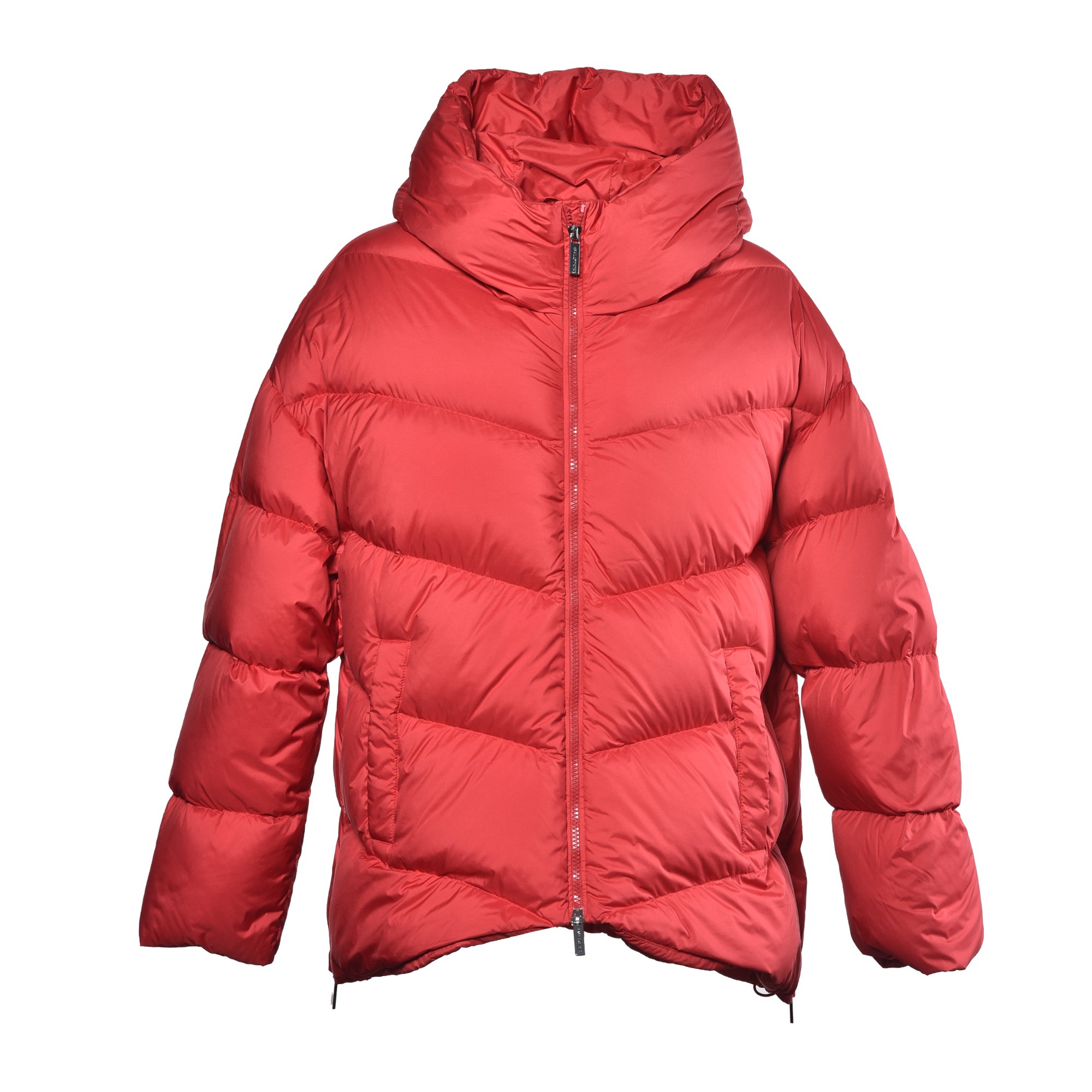 Down jacket in red nylon image