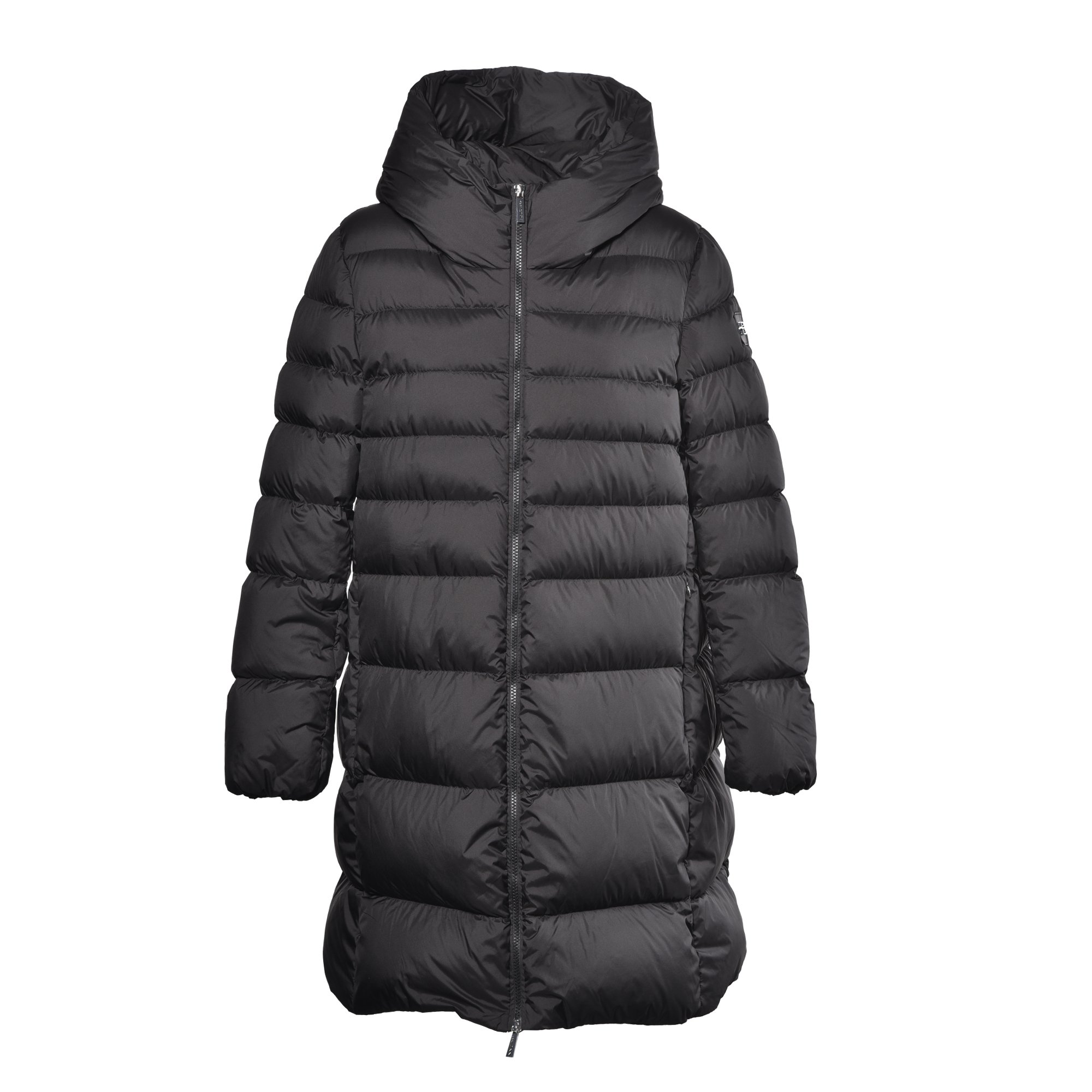 Down jacket in black nylon image