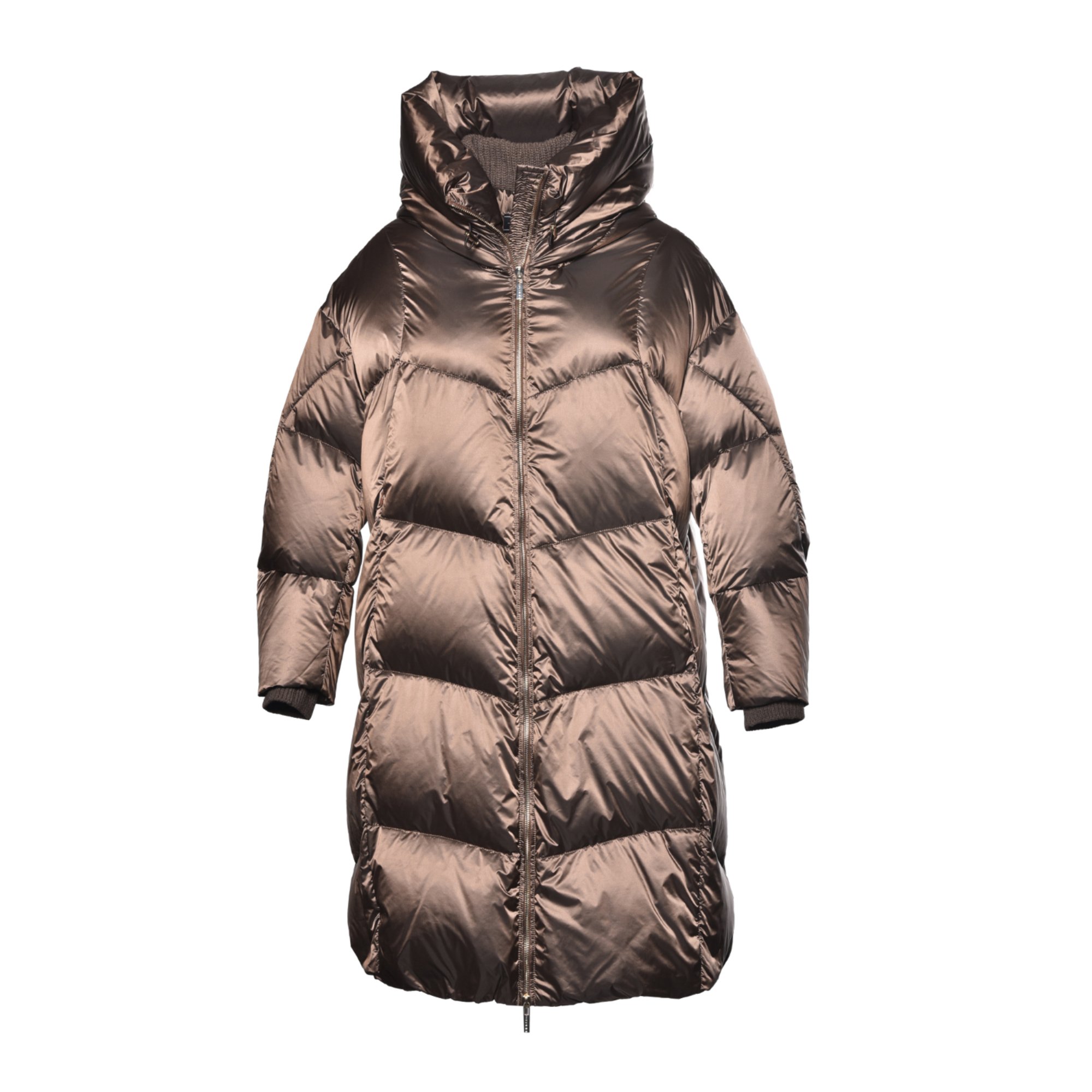 Down jacket in bronze nylon image