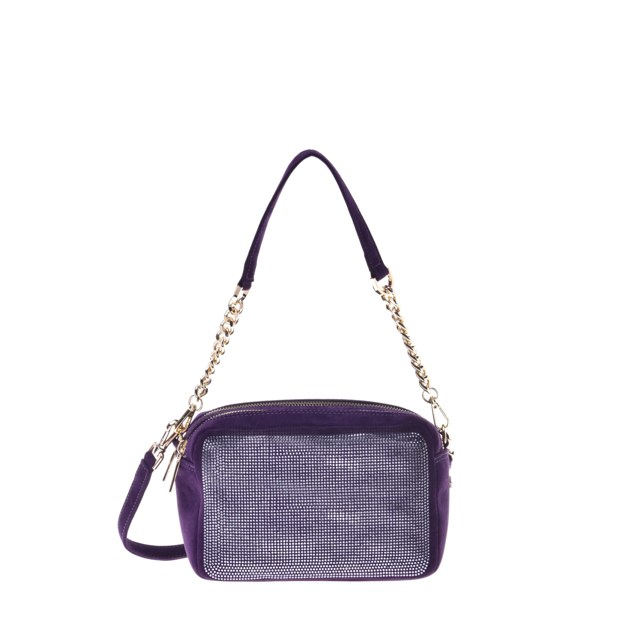 Handbag in violet suede image